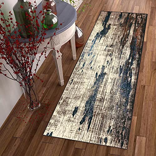 DTUQYX Läufer Lang Flur rutschfest Teppich Küche 70 x 150CM, Polyester Waschbar und Dauerhaft, Schlafzimmer Muster Carpet, für Wohnzimmer Büro Esszimmer, Anpassbar Teppichläufer Meterware von DTUQYX