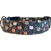 Kürbis-Hundehalsband, Gesticktes Hundehalsband, Personalisiertes Hundehalsband Mit Gravur, Herbst von DUKEandFOX