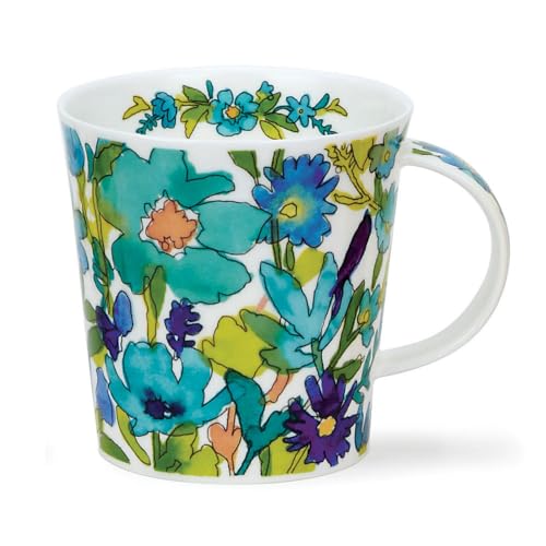 Dunoon Becher Cairngorm Flower Shower Blue - 0,48l von Dunoon