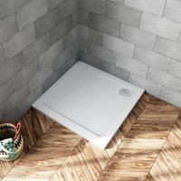 70x70cm Quadrat Duschwanne Acryl Duschtasse Dusche Acrylwanne 30mm - Weiß von DUSCHPARADIES-DE