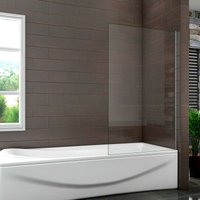70x140cm Duschwand Badewannenwand Badewannenaufsatz Festwand Duschabtrennung - Transparent von DUSCHPARADIES-DE