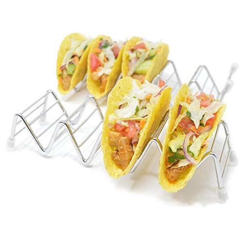 Taco-Halter, gewellter Edelstahl-Ständer für Restaurantpartys von DWENGWUN
