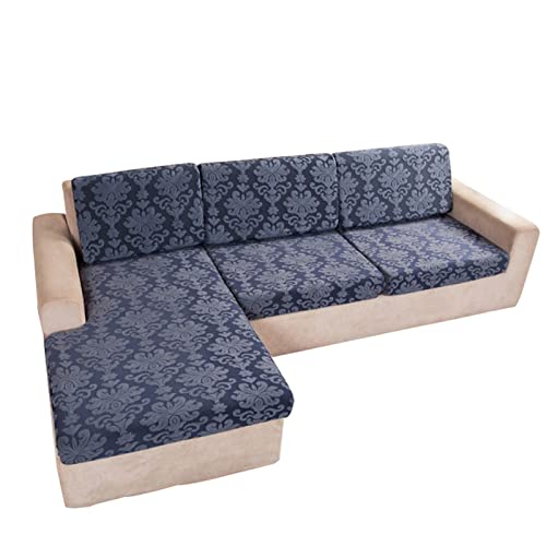 DZYP Sofa Sitzkissenbezug Stretch Sitzkissenschutz Elastischer Kissenbezüge Sofakissen Schonbezug Husse Überzug Bezug Für Sofa Sitzkissen (Großer 2 sitzer,Grau) von DZYP