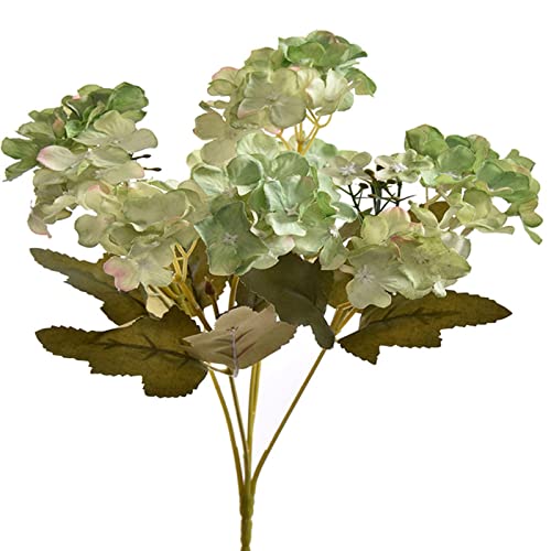 Dadeldo Living & Lifestyle Kunstblume Seidenblumen -Hortensien- Stiel 25cm grün von Dadeldo Living & Lifestyle