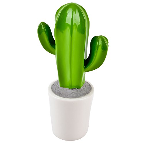 Dadeldo Living & Lifestyle Kaktus Deko-Objekt Porzellan 15cm grün-Weiss Dekoration Tischdeko von Dadeldo Living & Lifestyle