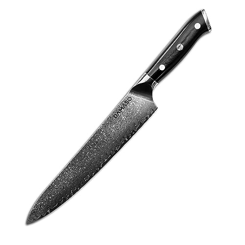 Damaso Damastmesser, Black Pearl Japanisches Messer 67 Lagen Damast Küchenmesser, Kochmesser Profi Messer, Scharfe Messer von Damaso