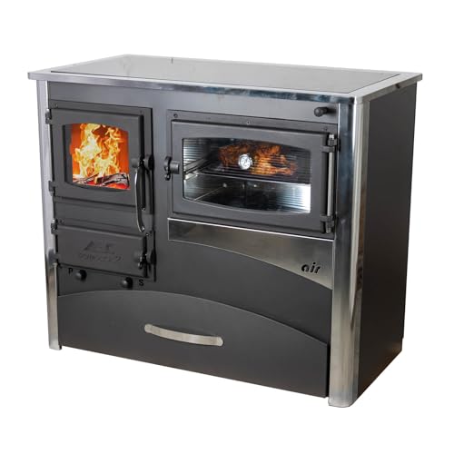 Kaminofen mit Backfach und Herdplatte mit Glaskeramik ABC Concept 2 Air Rechts Mehrfachbelegung Holzofen 11,6 kW Kamin Ofen Holz Werkstattofen Schwedenofen Hüttenofen Heizofen Holzofen Kaminofen mit Backfach und Herdplatte mit Glaskeramik ABC Concept 2 Air Rechts Mehrfachbelegung Holzofen 11,6 kW Kamin Ofen Holz Werkstattofen Schwedenofen Hüttenofen Heizofen Holzofen von DanDiBo