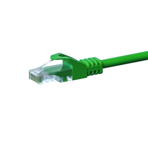 Danicom CAT 5e Netzwerkkabel U/UTP - 20 Meter - Grün - CCA, POE, Ethernet, LAN, Patchkabel, Datenkabel, RJ45, für Serverschränke, Switches, Router, Modems! von Danicom