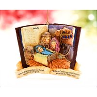 Vintage Harz Heilige Familie Ornament - Krippe Weihnachten, Xmas, Feiertage Sku 30-407-00033230 von DansandAdiHomeDecor