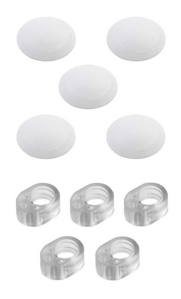 Danto Wandtürstopper (Set, 10 St), 5 Türklinkenpuffer und 5 Türkantenpuffer von Danto