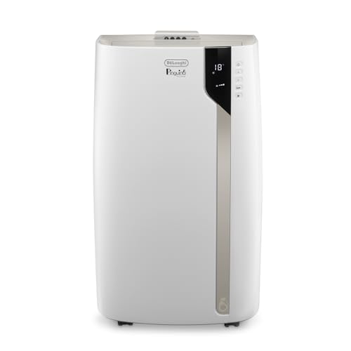 De'Longhi Pinguino PAC EX93 Mobiles Klimagerät mit Abluftschlauch, 60dB(A), Whisper Technology - Sehrleise, Klimaanlage für Räume bis 85m3,3 Ventilatorgeschwindigkeiten, Entfeuchtungsfunktion, Weiß von De'Longhi