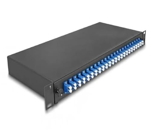 DeLOCK 19? 24 x LC Duplex OS2 1U LWL-Steckdose komplett montiert Spleißfertig Marke DeLOCK 19? 24 x LC Duplex OS2 1U LWL-Steckdose komplett montiert Spleißfertig Marke von DeLOCK