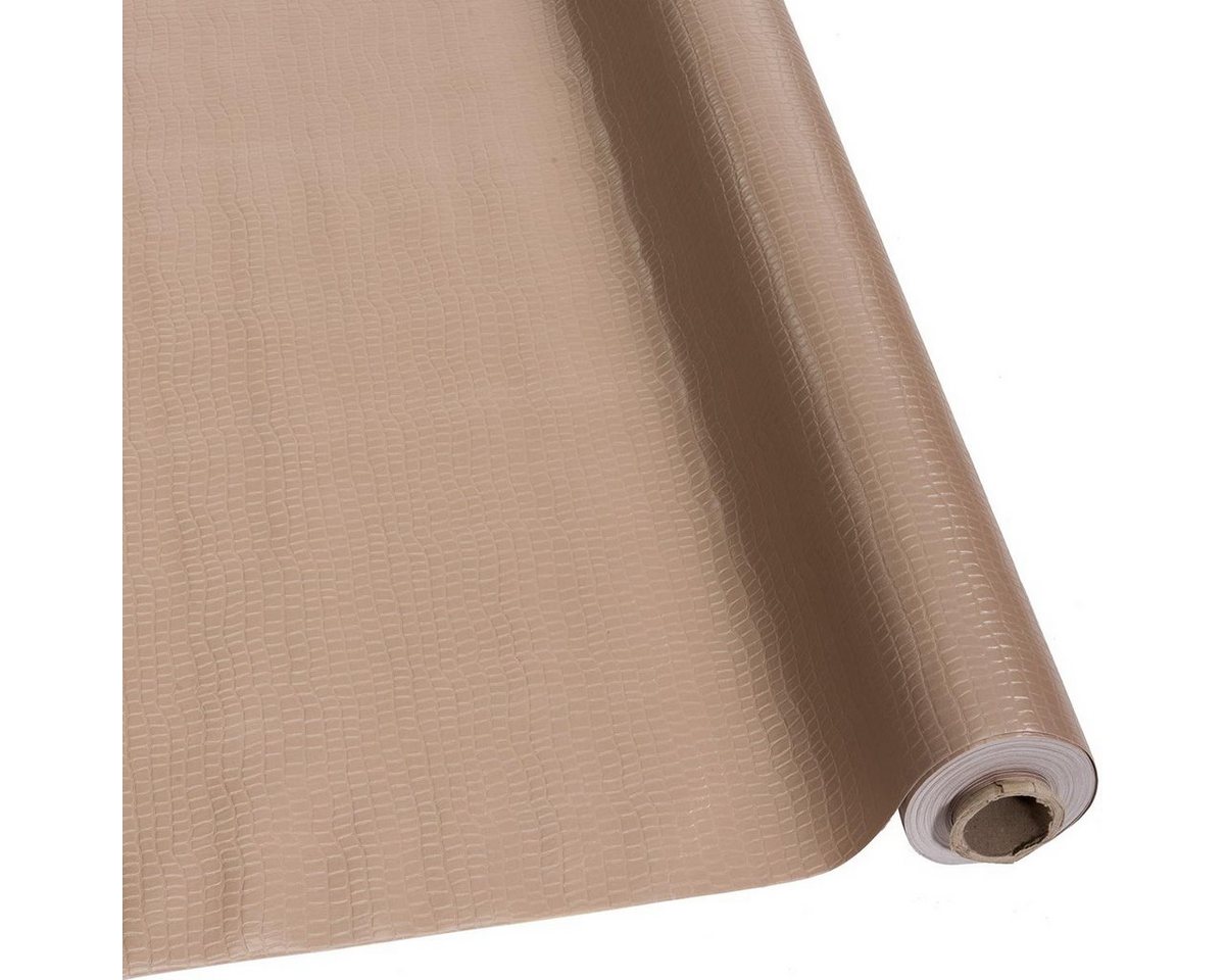 DéVa Tischdecke DéVa Wachstuchtischdecke "Croco taupe" in 1,4m Br. Tischdecke PVC von DéVa