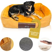 DD-04BRS Luxus Hundebett Katzenbett braun Gr. S 50x40cm mit Memoryschaum Matratze von Dear Darling