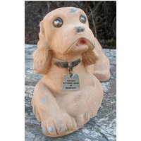 Vintage Metall Cocker Spaniel Hund Bank Aluminiumguss Schwermetall Liebhaber Sammlerstück Home Decor Türstopper von DebscountryVintage