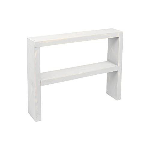 Etagere aus Holz, 2 Etagen für Gläser und Behälter, Dekoration und Küchenorganisator, handgefertigt, Declea Home Decor von Declea Home Decor