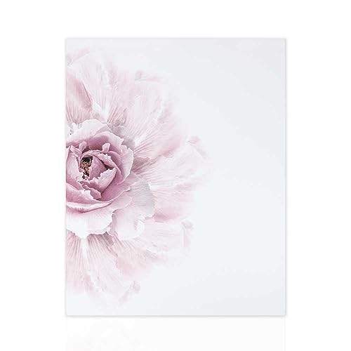 Declea Kunstdruck mit Blume, inspiriert von der Natur – Wohnzimmer-Dekoration, moderner Druck auf Leinwand aus 100% Baumwolle von Declea