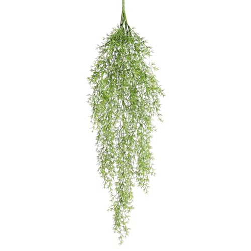 Deco Woerner Deko Kunstpflanzenhänger Zierspargel 14 x 84 cm hellgrün Kunstpflanze künstlicher Zierspargel Kunstpflanzenhänger Asparagus von Deco Woerner