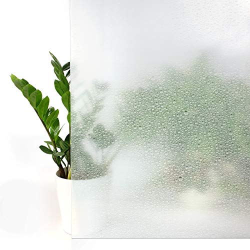 Fensterfolie Blickdicht 45x100 cm | Spiegelfolie Fenster Sichtschutz mit Dekor-Effekt | Sichtschutzfolie Fenster Lichtdurchlass für mehr Privatsphäre im Bad oder Büro | Waterdrop Tropfen Fensterfolie Blickdicht 45x100 cm | Spiegelfolie Fenster Sichtschutz mit Dekor-Effekt | Sichtschutzfolie Fenster Lichtdurchlass für mehr Privatsphäre im Bad oder Büro | Waterdrop Tropfen von DecoMeister