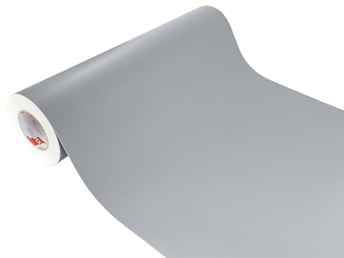 DecoMeister Klebefolie selbstklebende Möbelfolie Dekofolie selbstklebend Einfarbig Einheitliche Farbe Uni 63x50 cm Grau Matt inkl. handliche DecoMeister Rakel DecoMeister Klebefolie selbstklebende Möbelfolie Dekofolie selbstklebend Einfarbig Einheitliche Farbe Uni 63x50 cm Grau Matt inkl. handliche DecoMeister Rakel von DecoMeister