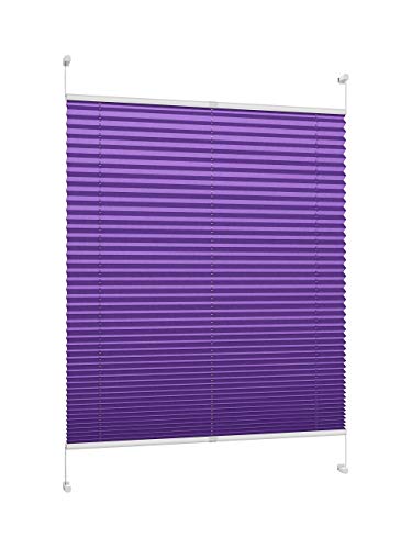 DecoProfi Plissee, Stoff, Violett, 60 cm x 130 cm von DecoProfi