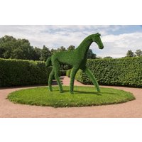 Outdoor Tier Pferd Topiary Grüne Figuren Bedeckt in Kunstgras Ideal Für Haus, Garten Oder Geschäft von DecorFactoryStudio