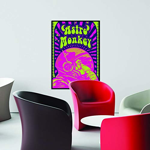 Psychedelische Kunst Poster - Vintage Retro Hippie Seltene PSY Wandteppiche Druck - AFFE Pop Acid ColorfulRainbow Trendy Emo Hippy Old Decor von Decords