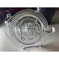 Zitronenpresse Entsafter Glas Vintage Kanada Obst Barzubehör Salz Reibe Tab Griff von DeesNewOldGems