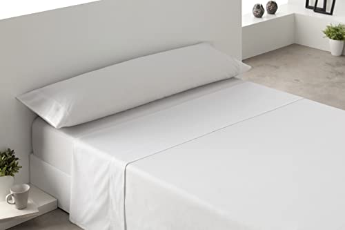 Degrees Home – Kollektion – 3-teiliges Bettlaken-Set – Spannbettlaken, Oberlaken und Kissenbezug – 150-cm-Bett – 100 % Polyester - Weiss von Degrees home