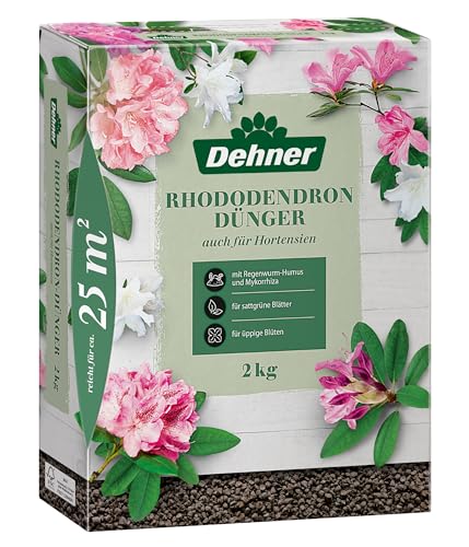 Dehner Rhododendrondünger, hochwertiger Dünger für Rhododendron, organisch mineralisch, mit Sofortwirkung / Langzeitwirkung, 2 kg, für ca. 25 qm von Dehner