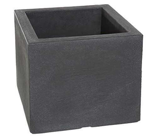 Dehner Blumenkübel Palermo | Übertopf, Pflanztopf, Blumentopf | Schieferoptik | Natursteinoptik | frostbeständig | modern | quadratisch | Kunststoff | anthrazit | ca. 40 x 40 x 33 cm Dehner Blumenkübel Palermo | Übertopf, Pflanztopf, Blumentopf | Schieferoptik | Natursteinoptik | frostbeständig | modern | quadratisch | Kunststoff | anthrazit | ca. 40 x 40 x 33 cm von Dehner