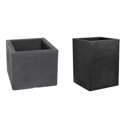 Dehner Blumenkübel Palermo | Übertopf, Pflanztopf, Blumentopf & Säulentopf Palermo, Schieferoptik, ca. 40 x 30 x 30 cm, Kunststoff, anthrazit Dehner Blumenkübel Palermo | Übertopf, Pflanztopf, Blumentopf & Säulentopf Palermo, Schieferoptik, ca. 40 x 30 x 30 cm, Kunststoff, anthrazit von Dehner
