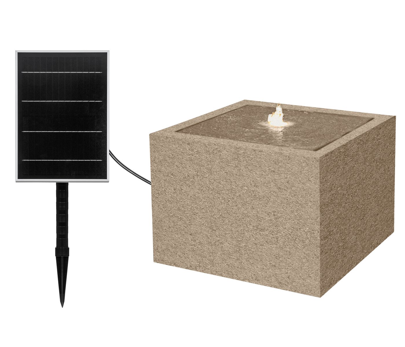 Dehner Gartenbrunnen Biala, Brunnen Solar LED Beleuchtung, 32.5 x 44 x 44 cm, solarbetrieb, wetterbeständiges Polyethylen, für Außenbereich Dehner Gartenbrunnen Biala, Brunnen Solar LED Beleuchtung, 32.5 x 44 x 44 cm, solarbetrieb, wetterbeständiges Polyethylen, für Außenbereich von Dehner