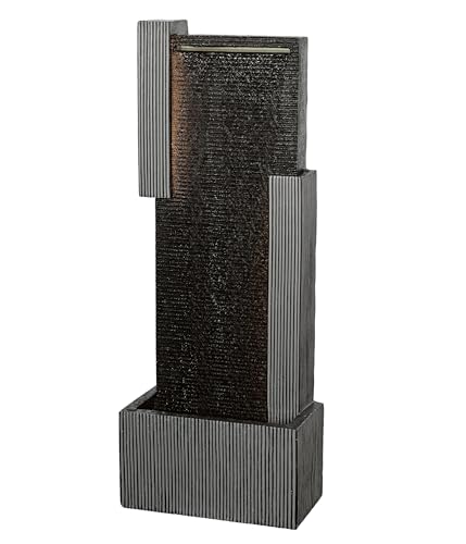 Dehner Gartenbrunnen Minerva, Terassenbrunnen frostbeständig, Brunnen für Außen, mit LED Beleuchtung,ca. 100 x 38 x 23 cm, Polyresin, schwarz Dehner Gartenbrunnen Minerva, Terassenbrunnen frostbeständig, Brunnen für Außen, mit LED Beleuchtung,ca. 100 x 38 x 23 cm, Polyresin, schwarz von Dehner