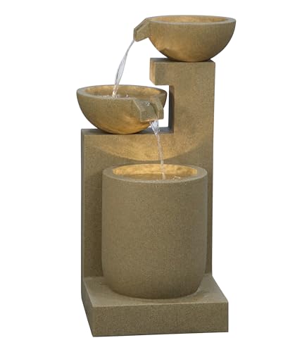Dehner Gartenbrunnen Samson, Terassenbrunnen frostbeständig, Brunnen für Außen, mit LED Beleuchtung, ca. 100 x 54.5 x 54.5 cm, Polyresin, braun Dehner Gartenbrunnen Samson, Terassenbrunnen frostbeständig, Brunnen für Außen, mit LED Beleuchtung, ca. 100 x 54.5 x 54.5 cm, Polyresin, braun von Dehner