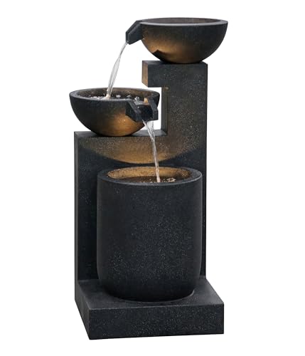 Dehner Gartenbrunnen Samson, Terassenbrunnen frostbeständig, Brunnen für Außen, mit LED Beleuchtung, ca. 100 x 54.5 x 54.5 cm, Polyresin, schwarz Dehner Gartenbrunnen Samson, Terassenbrunnen frostbeständig, Brunnen für Außen, mit LED Beleuchtung, ca. 100 x 54.5 x 54.5 cm, Polyresin, schwarz von Dehner