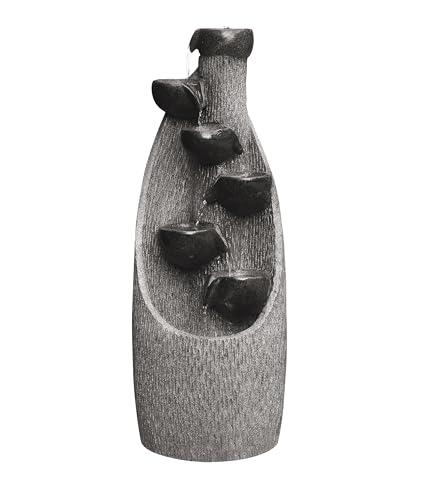 Dehner Gartenbrunnen Scale, Terassenbrunnen frostbeständig, Brunnen für Außen, mit LED Beleuchtung, ca. 91 x 33 x 29.5 cm, Polyresin, grau Dehner Gartenbrunnen Scale, Terassenbrunnen frostbeständig, Brunnen für Außen, mit LED Beleuchtung, ca. 91 x 33 x 29.5 cm, Polyresin, grau von Dehner