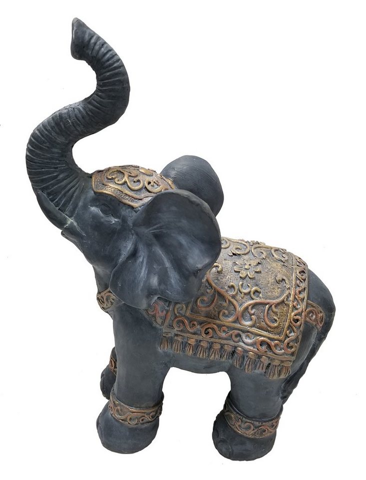 Dehner Gartenfigur Elefant, 51 x 37.5 x 18.5 cm, Magnesia, Exotischer, orientalischer Stil, für Innen und Außen Dehner Gartenfigur Elefant, 51 x 37.5 x 18.5 cm, Magnesia, Exotischer, orientalischer Stil, für Innen und Außen von Dehner