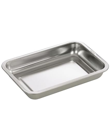 Dehner Grillschale, Auflaufform für Grills, spühlmaschinengeeignet, ca. 22 x 4.5 x 32 cm, Edelstahl, Silber Dehner Grillschale, Auflaufform für Grills, spühlmaschinengeeignet, ca. 22 x 4.5 x 32 cm, Edelstahl, Silber von Dehner