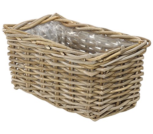 Dehner Rattan-Pflanzkasten, ca. 60 x 23 x 20 cm, Rattangeflecht, grau/braun Dehner Rattan-Pflanzkasten, ca. 60 x 23 x 20 cm, Rattangeflecht, grau/braun von Dehner