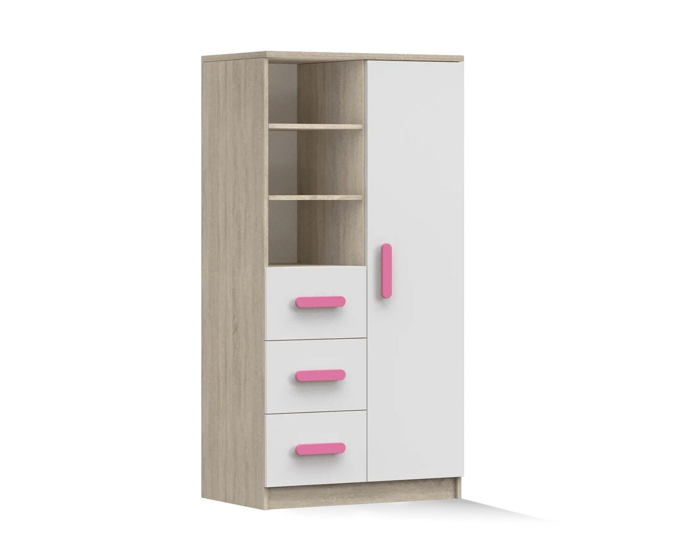 Deine Möbel 24 Kinderregal INGE 05 in Weiß / Weiß + Grau / Weiß + Eiche Sonoma Jugendzimmer, Griffe in Rosa/Blau/Grün/Weiß/Eiche Sonoma/Grau Deine Möbel 24 Kinderregal INGE 05 in Weiß / Weiß + Grau / Weiß + Eiche Sonoma Jugendzimmer, Griffe in Rosa/Blau/Grün/Weiß/Eiche Sonoma/Grau von Deine Möbel 24