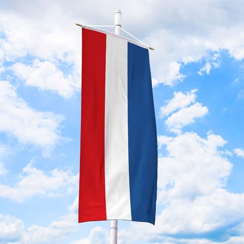 Niederlande Flagge 80 x 200 cm - für Fahnenmast, Niederlandfahne aus reißfestem Fahnen-Polyester-Stoff, Bannerfahne wetterfest und UV-beständig von Deitert
