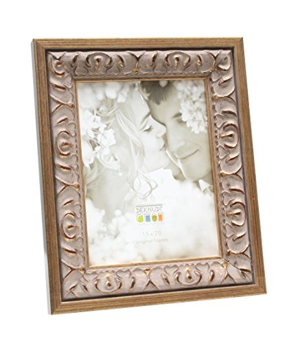 Deknudt Frames S67BA1 Bilderrahmen, Barockstil, Holz, 30 x 40 cm, Goldfarben/Beige von Deknudt Frames