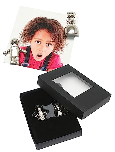 Deknudt Frames S67FD1-.0X.0 Magnete, Mann/Frau, 12 x 8,5 x 2,5 cm, silberfarben, 2 Stück von Deknudt Frames