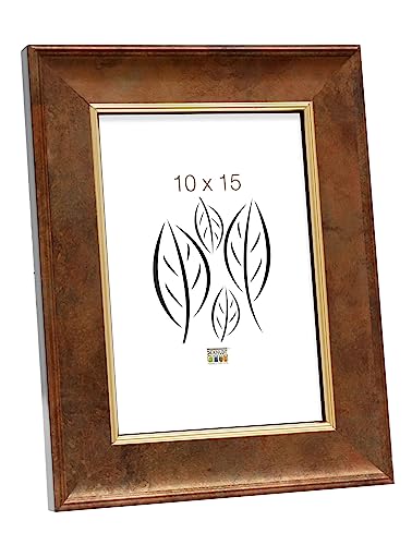 Deknudt S46EA3_10.0x15.0 Bilderrahmen, Holz, 10 x 15 cm, goldfarben von Deknudt Frames