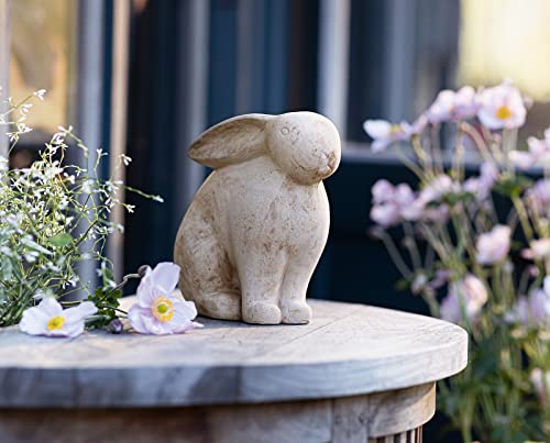 Dekoleidenschaft Hase Albert aus Terracotta, Osterhase, Hasenfigur, Dekofigur für Drinnen & Draussen, Gartendekoration für Ostern von Dekoleidenschaft