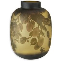 Glas Emile Galle - Stil Vase Beaufitul Geschenk Blumen Vögel Orange Art Work Produkt Deco von DekorStyle