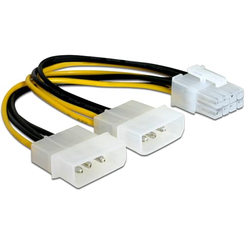 Delock 82397 Kabel PCI Express Stromversorgung 8Pin > 2X 5¼“ für Grafikkarten, Delock 82397 Kabel PCI Express Stromversorgung 8Pin > 2X 5¼“ für Grafikkarten, von DeLOCK