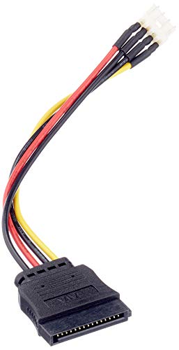 Delock Kabel Power SATA 15 Pin Stecker > Floppy 4 Pin Stecker 15 cm, Schwarz, Rot, Gelb, 15cm, 3 Stück Delock Kabel Power SATA 15 Pin Stecker > Floppy 4 Pin Stecker 15 cm, Schwarz, Rot, Gelb, 15cm, 3 Stück von DeLOCK