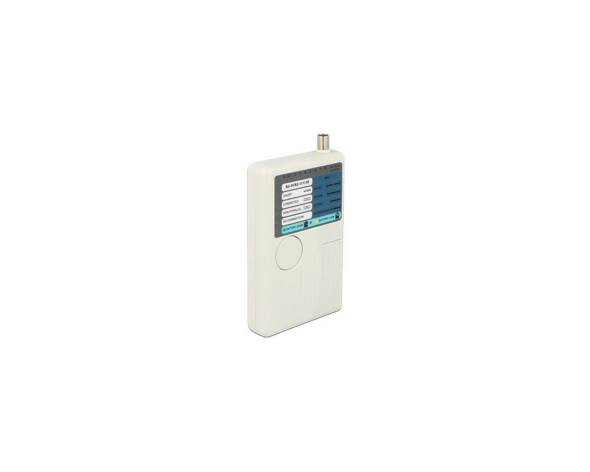 Delock Montagewerkzeug 86106 - Kabeltester RJ45 / RJ12 / BNC / USB von Delock